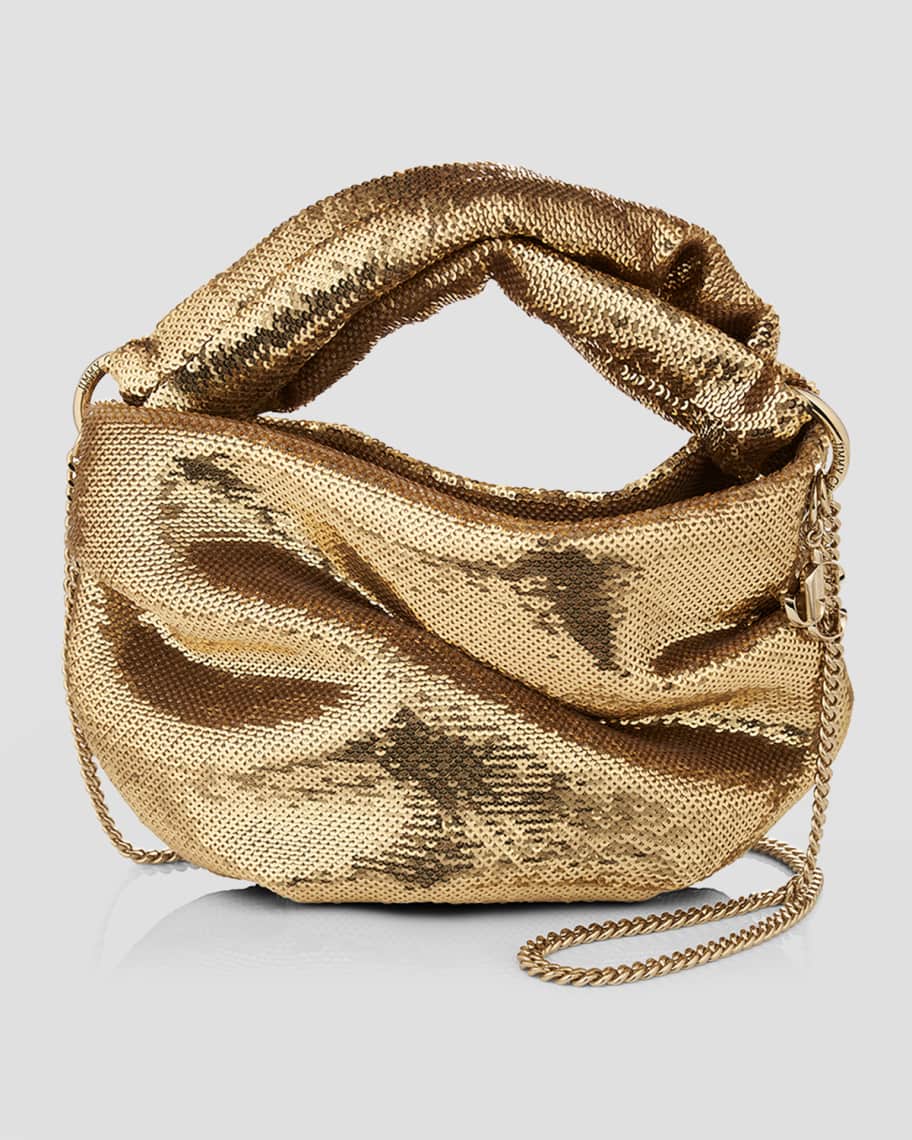 Jimmy Choo Bonny Sequins Chain Shoulder Bag | Neiman Marcus