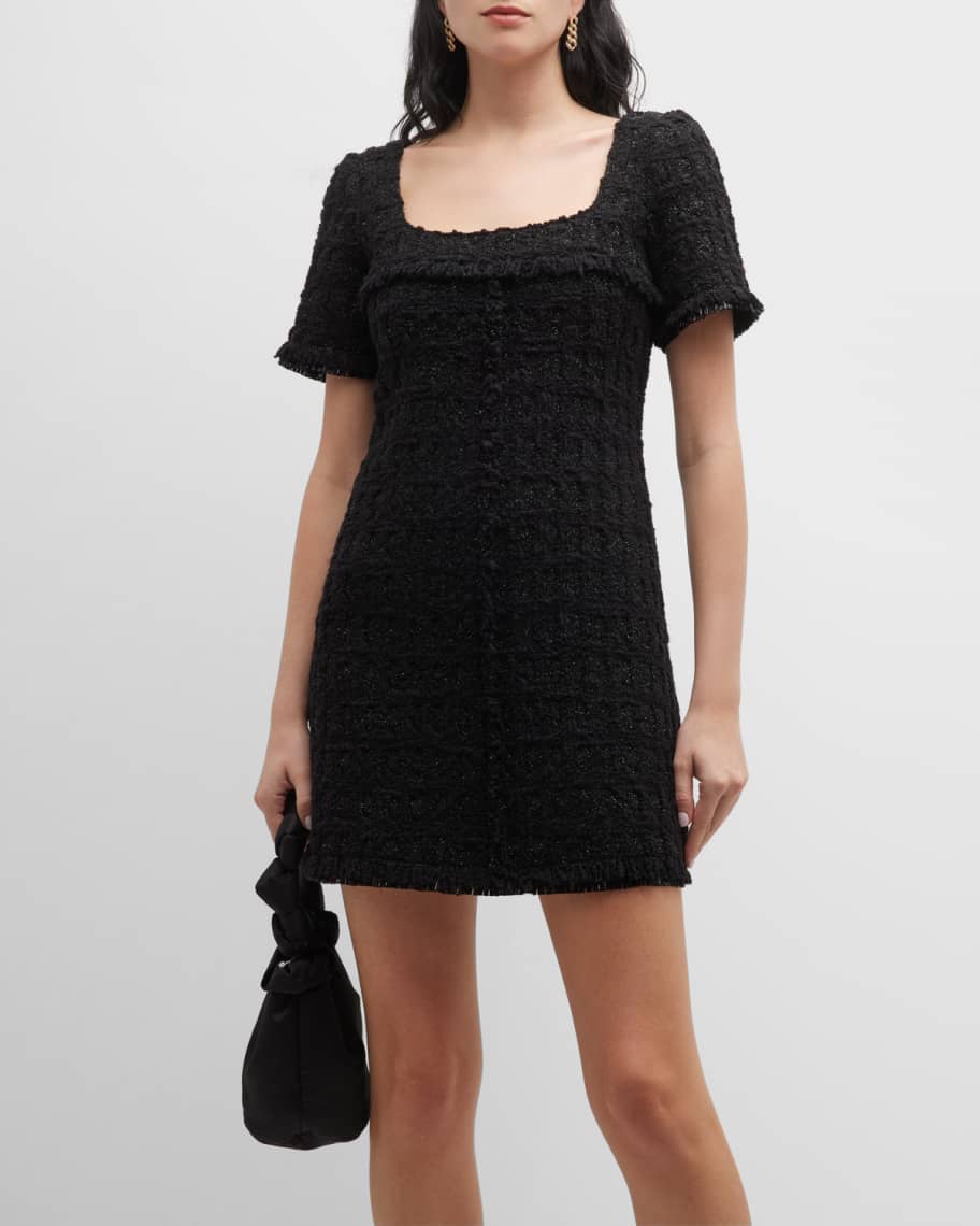 Tory Burch Tinsel ALine Tweed Mini Dress Neiman Marcus
