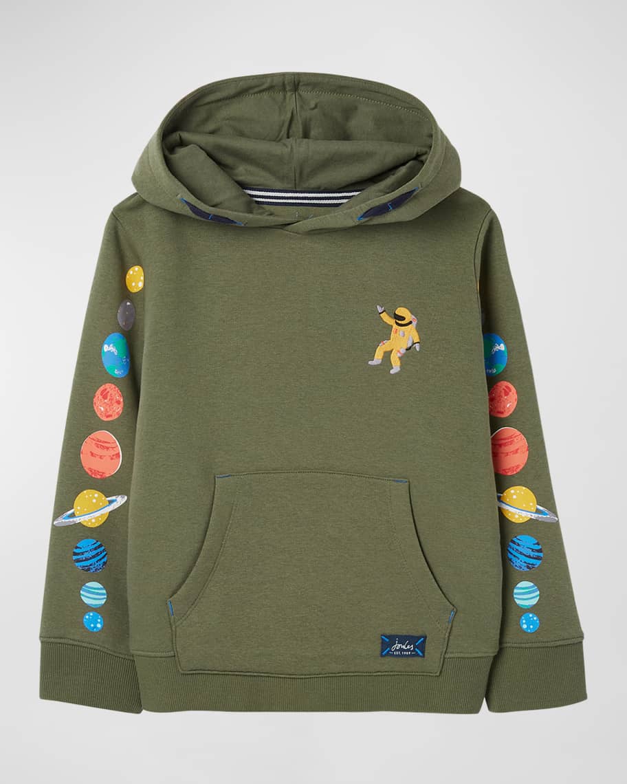 Joules Boy's Lucas Space Graphic Hoodie, Size 4-6