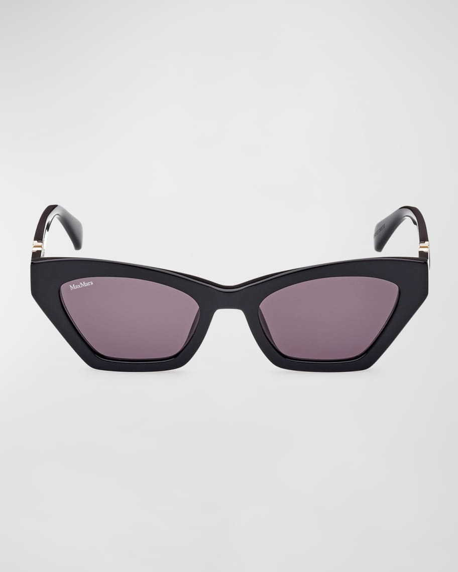 Image 3 of 3: Monogram Acetate Cat-Eye Sunglasses