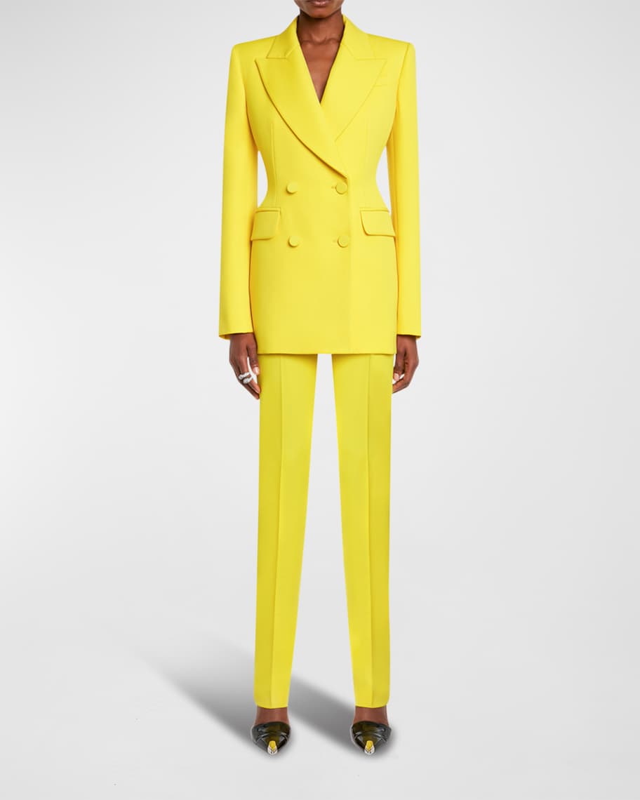 Fitted Wool Suit Neiman Marcus