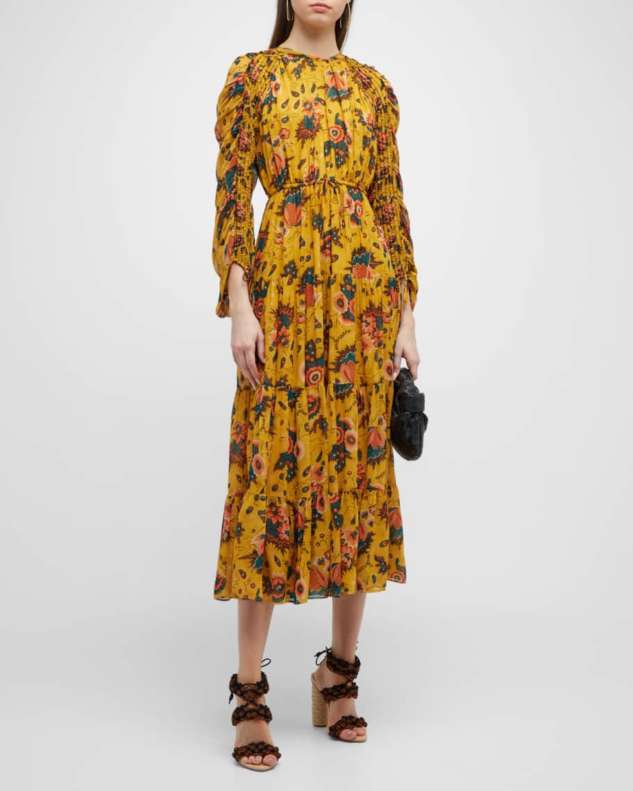 Ulla johnson mustard dress clearance