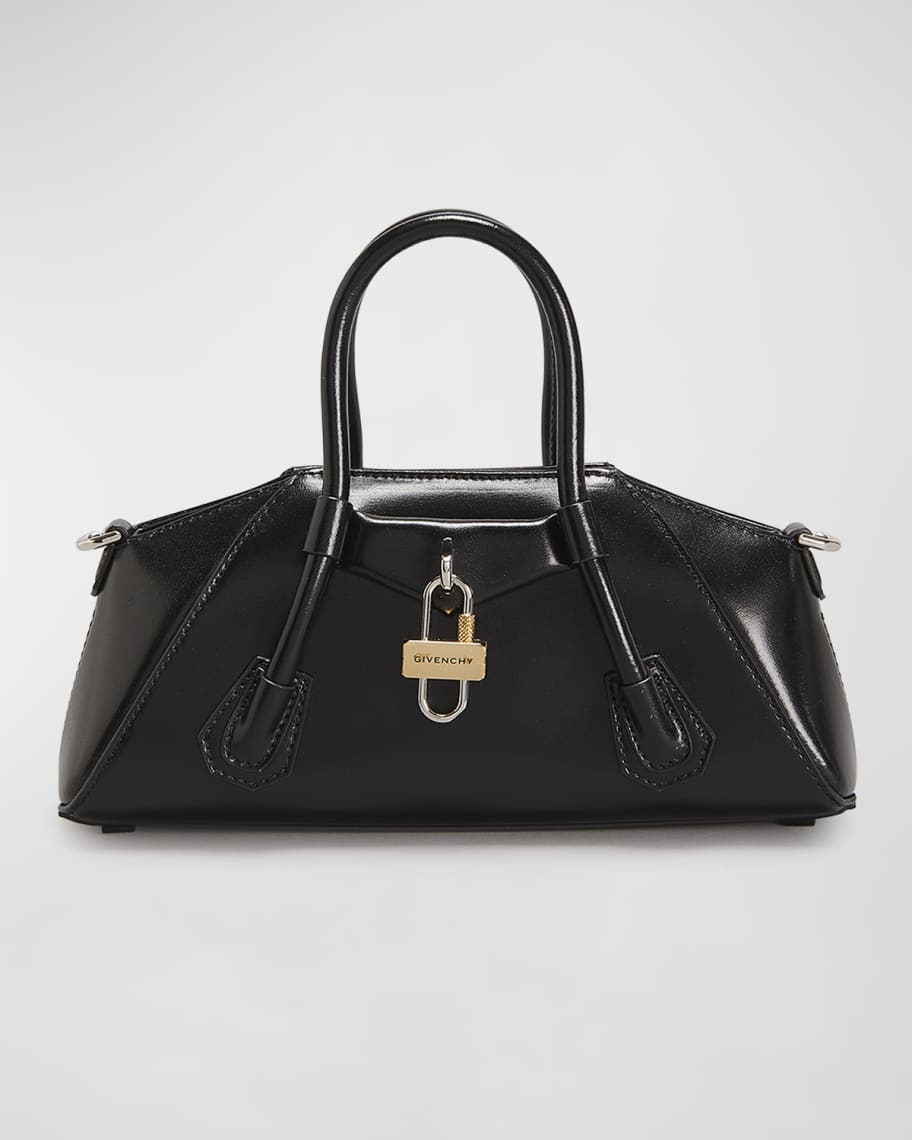 Givenchy Antigona Stretch Mini Top Handle in Box Leather | Neiman Marcus