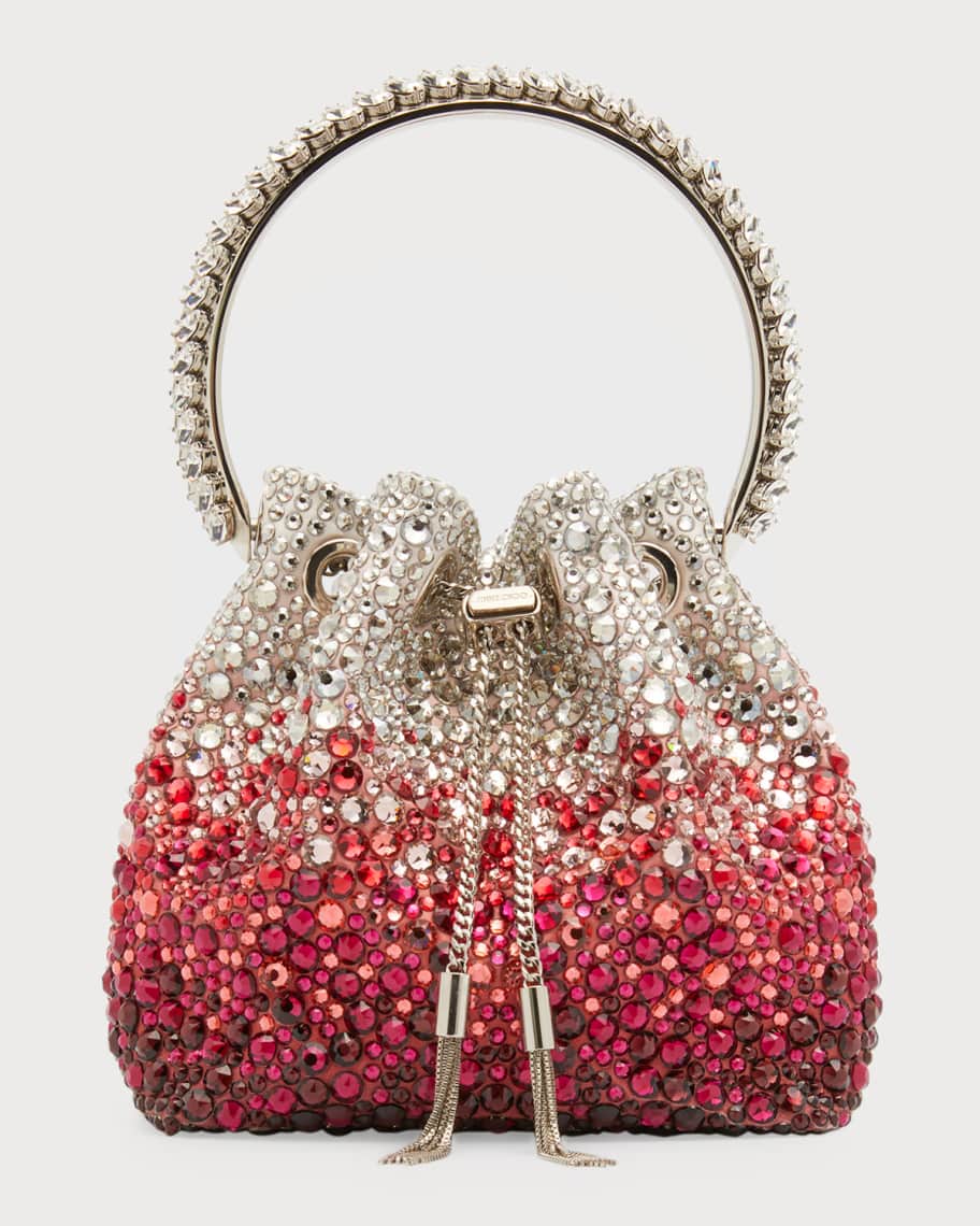 Jimmy Choo Bon Bon Allover Crystal Top-Handle Bag | Neiman Marcus