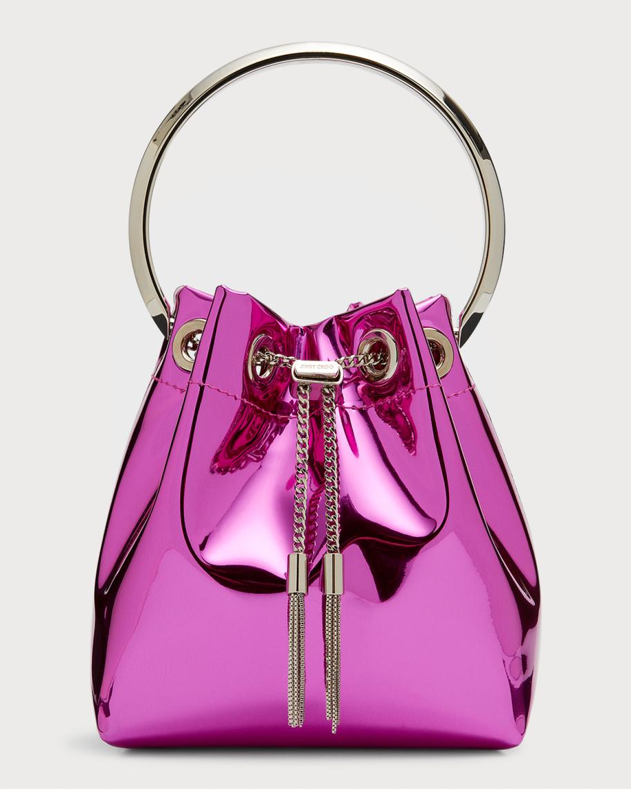 Bon Bon Gold Leather Bucket Top-Handle Bag main image 1