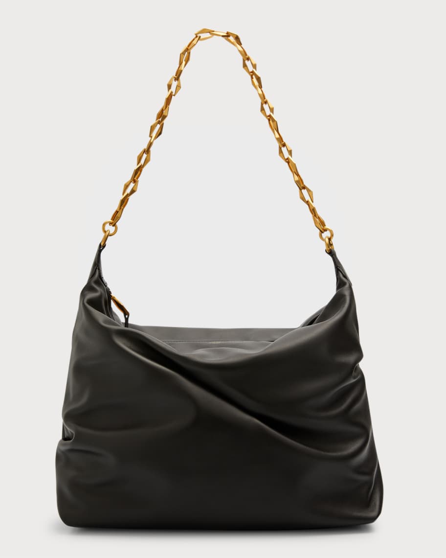 Jimmy Choo Medium Soft Leather Hobo Bag | Neiman Marcus