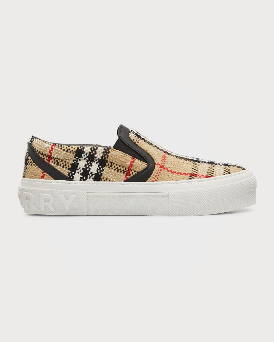 Slip on burberry sneakers clearance