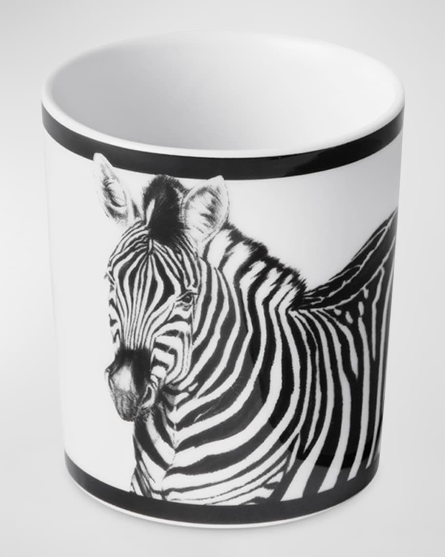 Image 3 of 4: Zebra Porcelain Glasses, Set of 6
