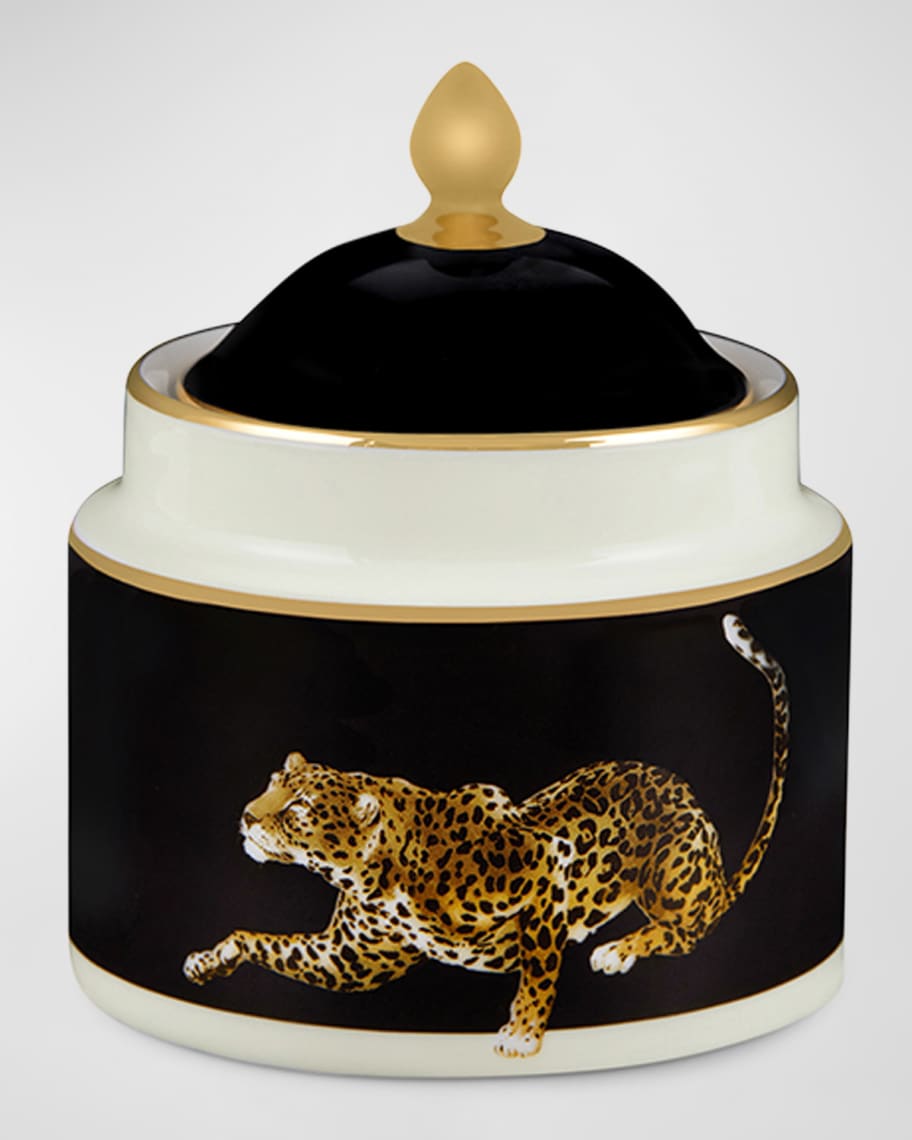 Dolce&Gabbana Casa Leopard Sugar Bowl with Cover | Neiman Marcus