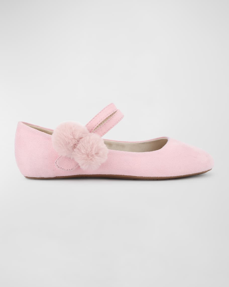 Yosi Girl's Miss Jane Pom Pom Shoes, | Neiman Marcus