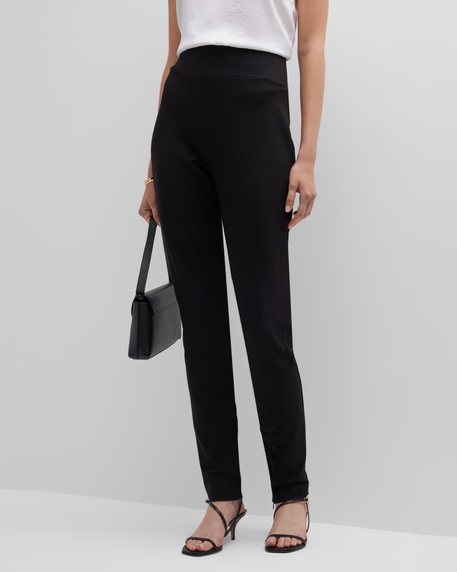 Joseph Coleman Cropped High-Rise Gabardine Pants