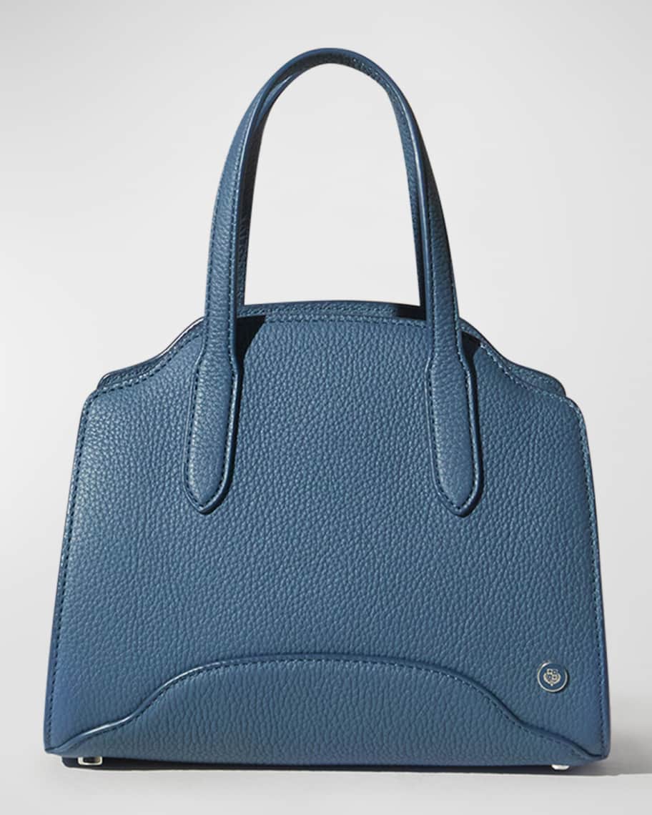 Emporio Armani Outlet: bag in micro-grain synthetic leather - Blue