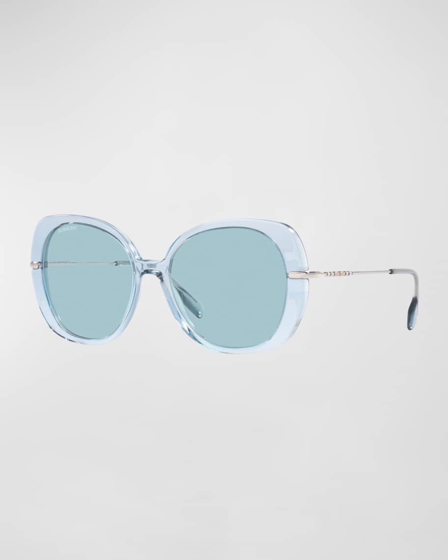 burberry round sunglasses