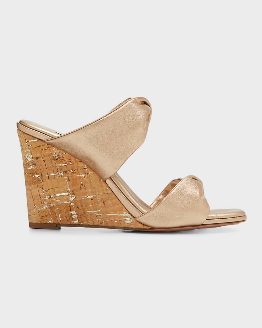 aquazzura cork wedge