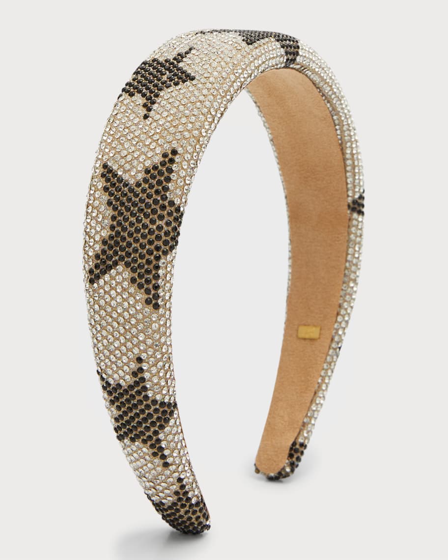 Bari Lynn Knot Headband Crystallized Pink Plaid main image 1