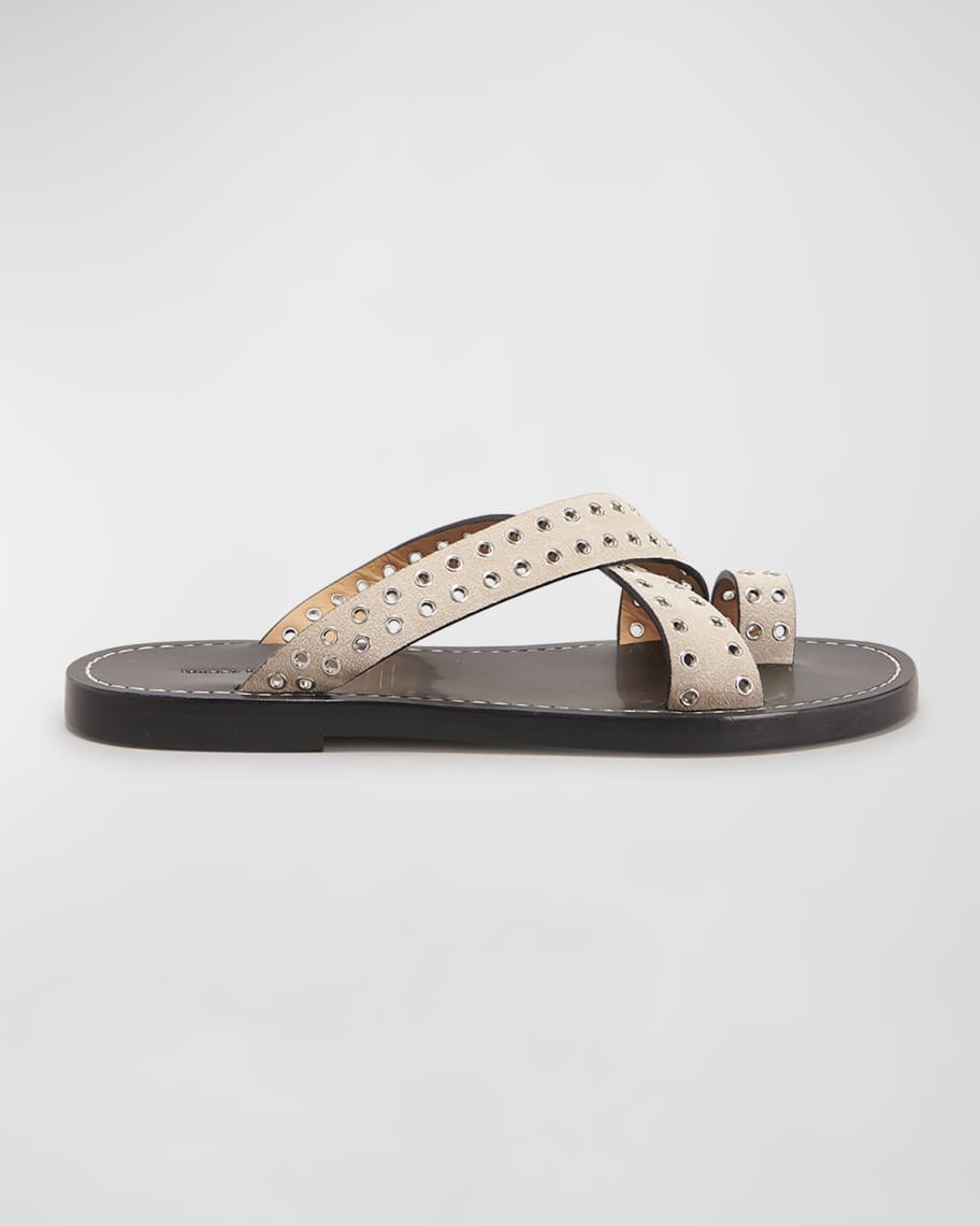 Isabel marant woven slides hotsell