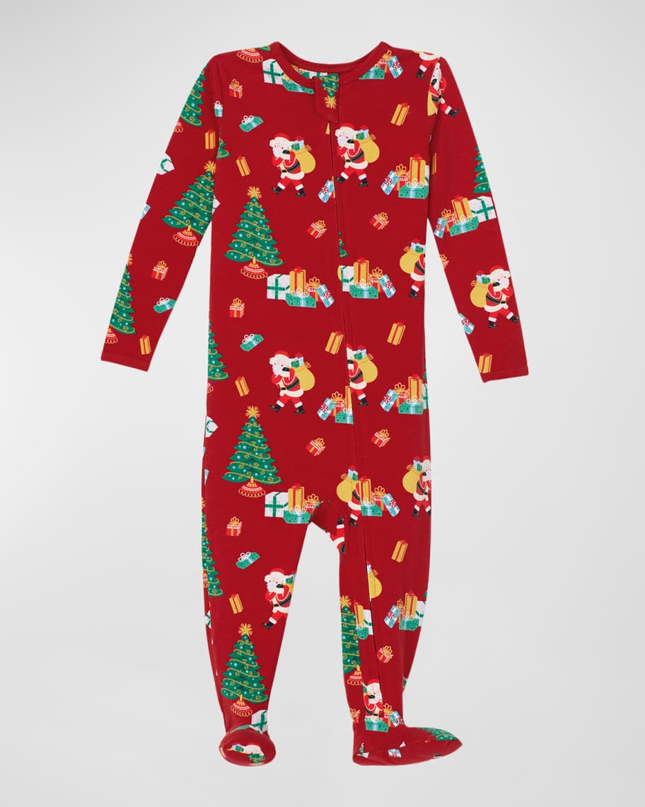 BedHead Pajamas Kid's Secret Santa Footed Pajamas, Size 3M18M Neiman