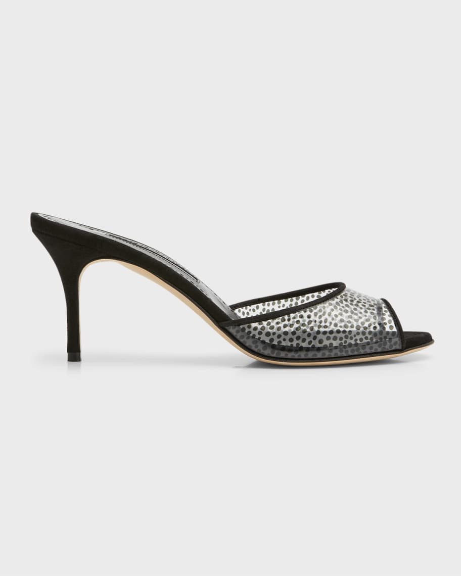 Versace hot sale clear mules