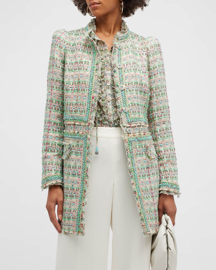 Braided Trim Tweed Jacket