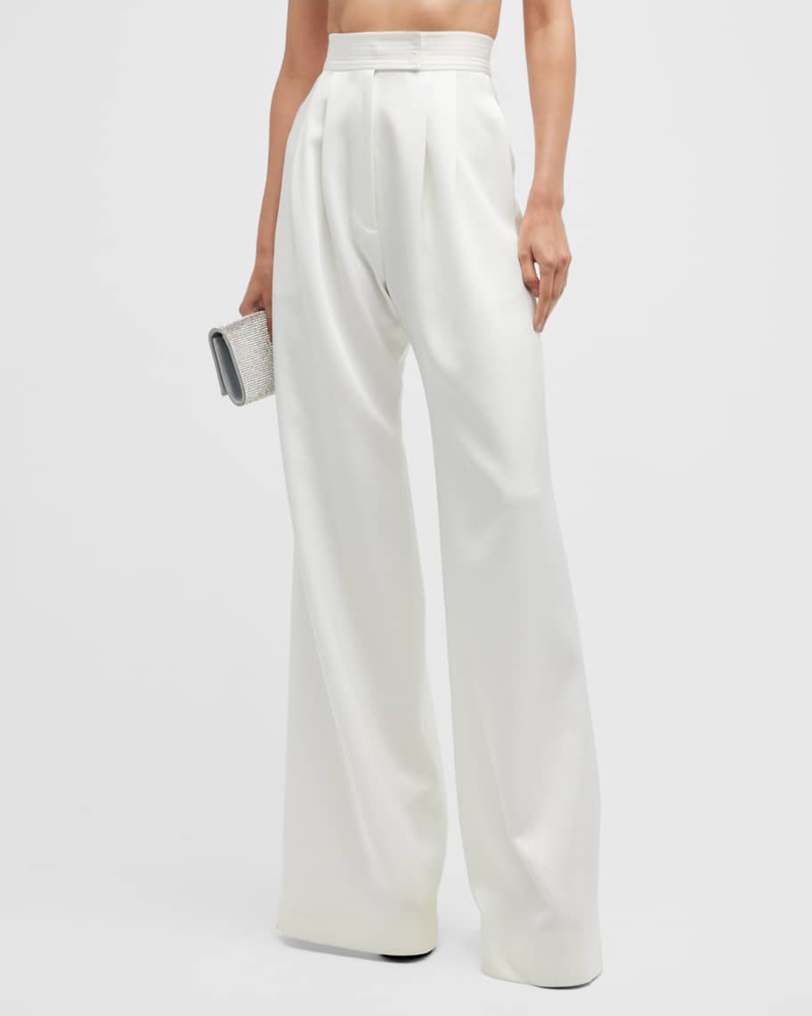 Alex Perry Cadence Pleated Wide-Leg Pants | Neiman Marcus