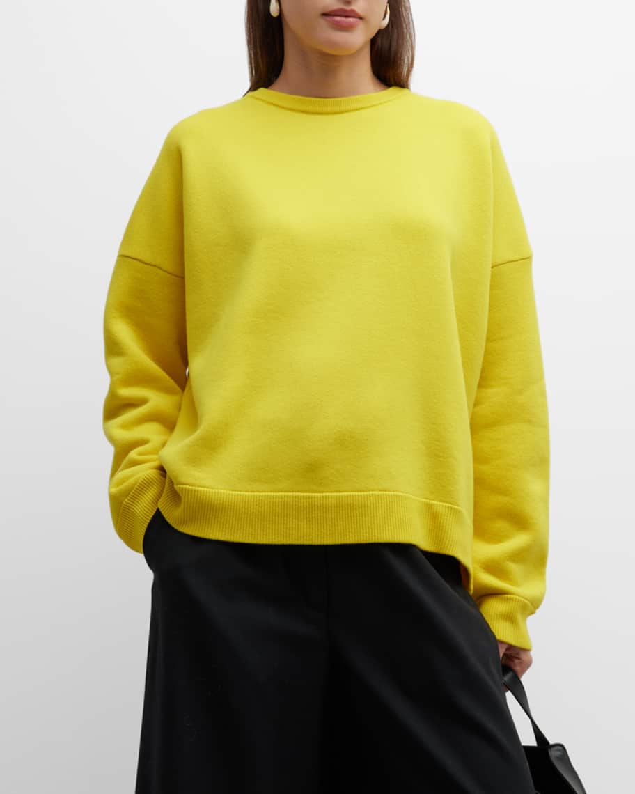 Image 1 of 6: Cashmere Oversize Crewneck Sweater