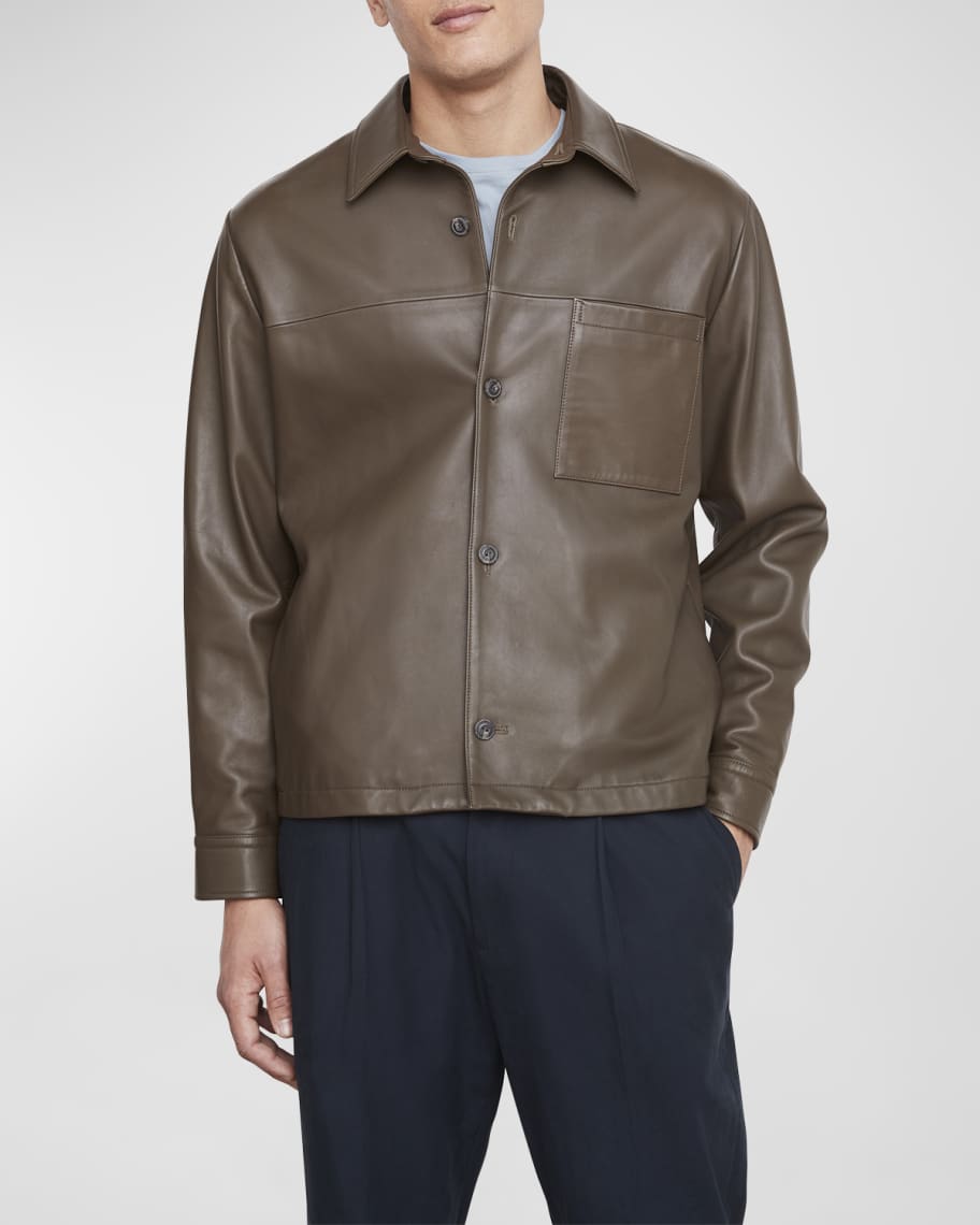 Vince men's new arrivals leather jacket