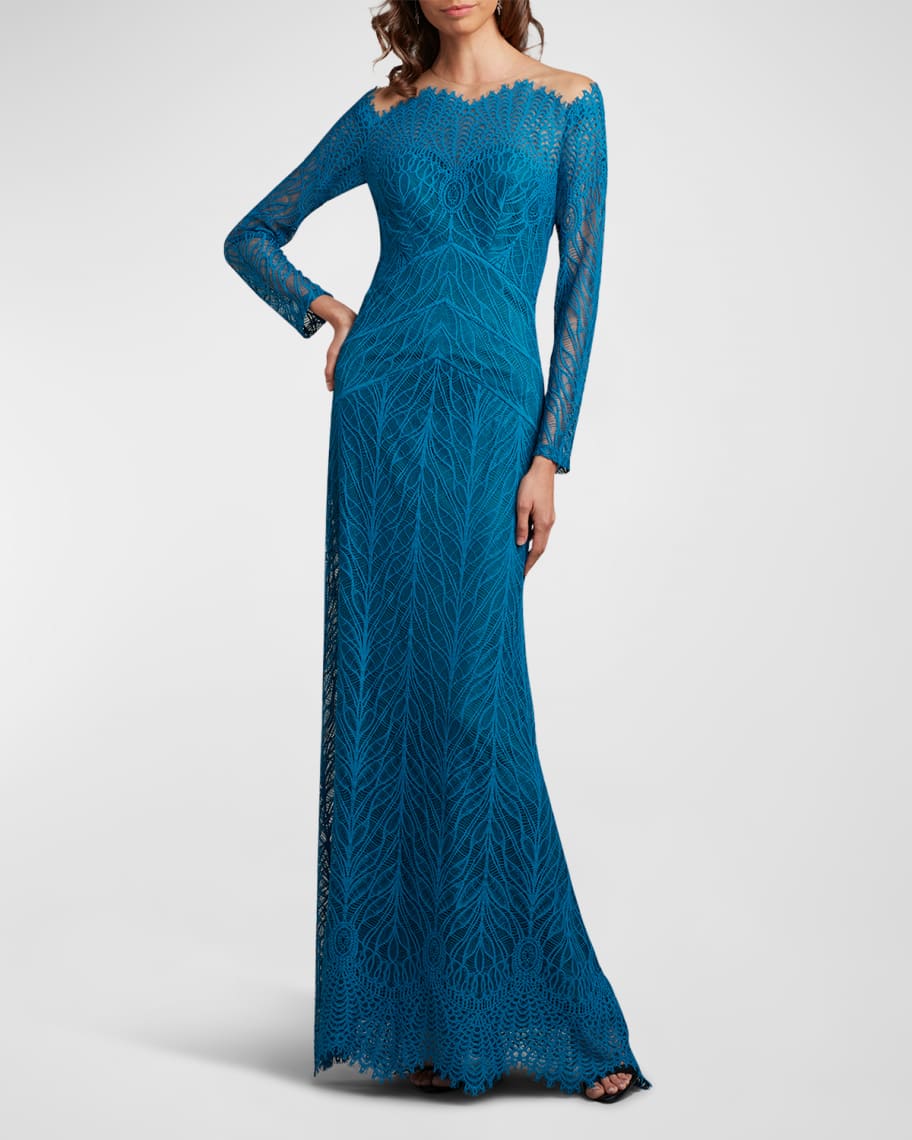 TADASHI backless gown