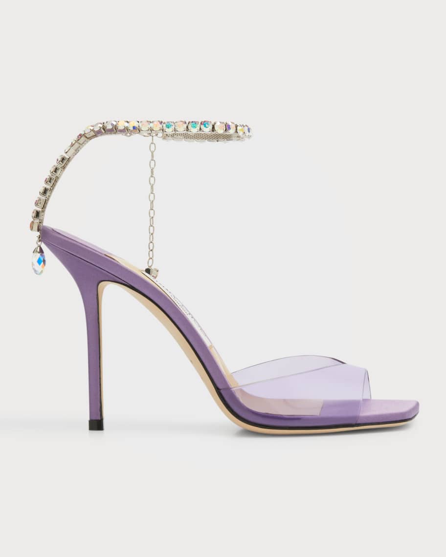 Clear crystal sandals best sale