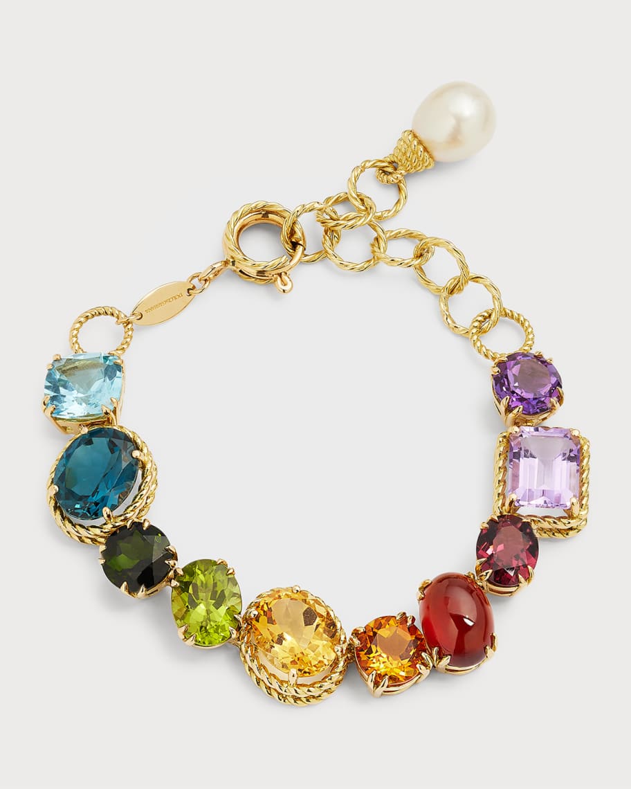 Dolce & Gabbana Gold-Tone Real Brass Black Enamel 