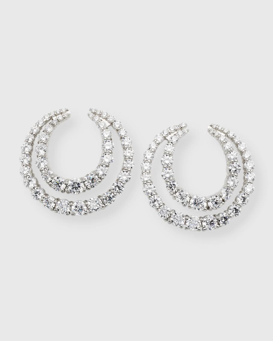 Golconda by Jay Lane Double Sparkle Hoop Earrings Neiman Marcus