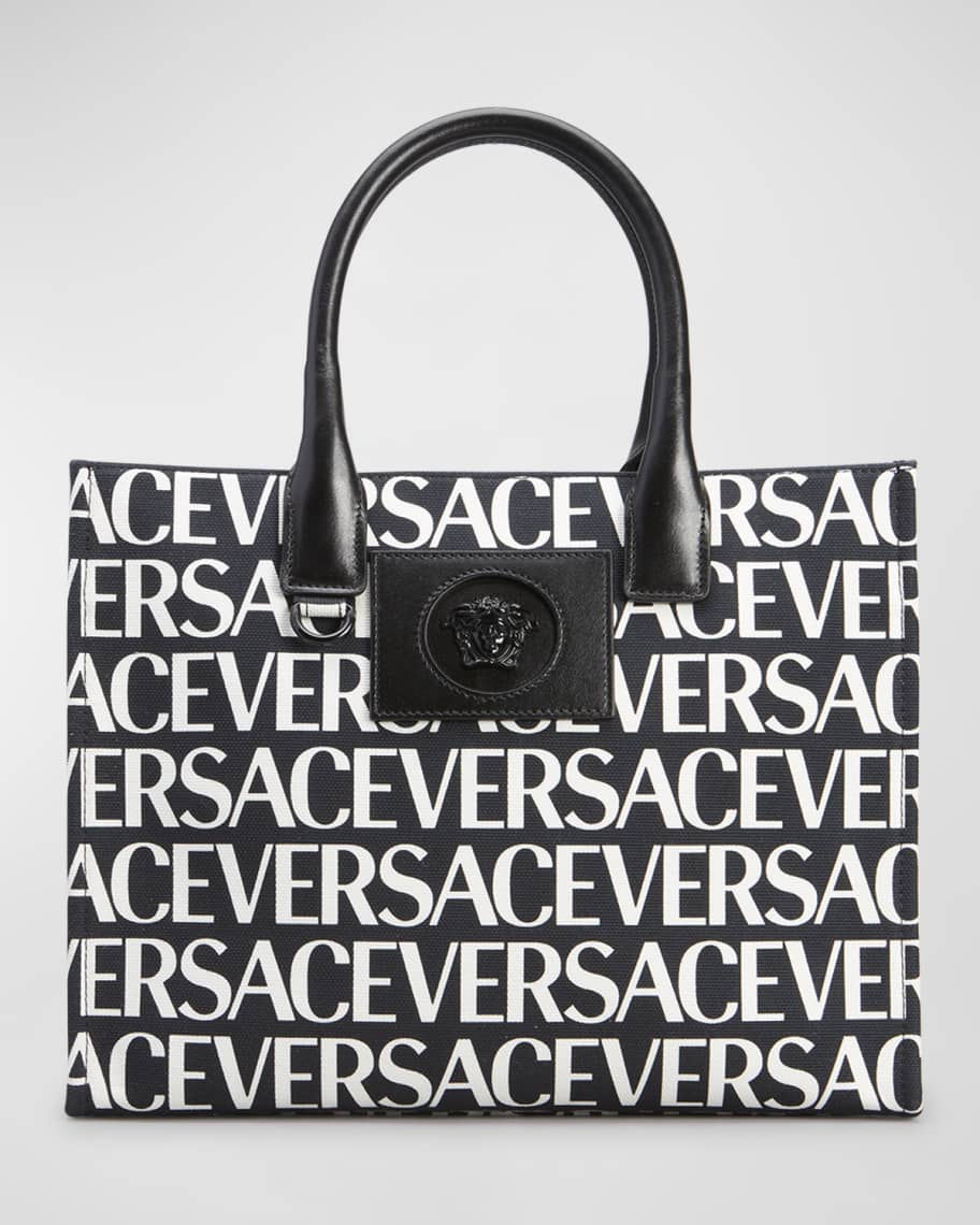 Versace La Medusa Small Monogram Tote Bag