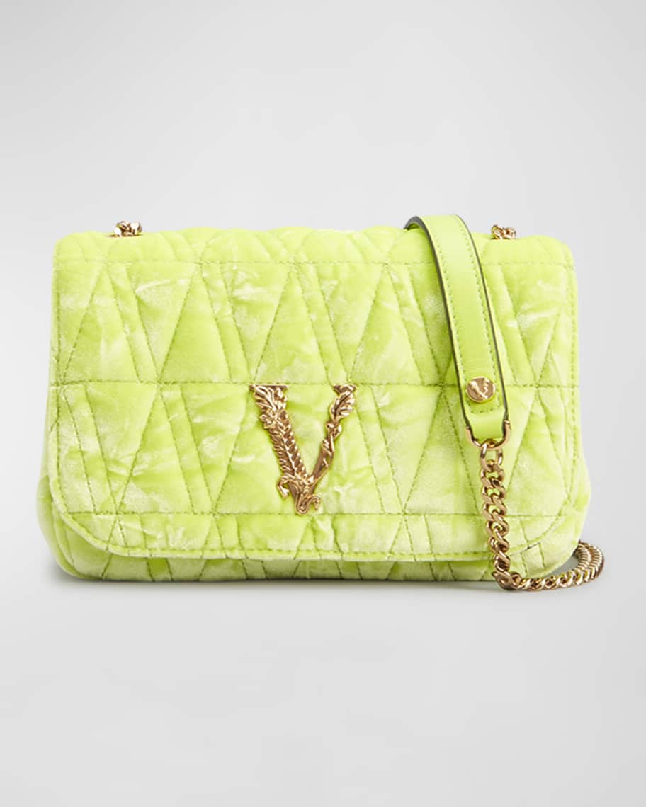 Versace Virtus Velvet Shoulder Bag - Farfetch