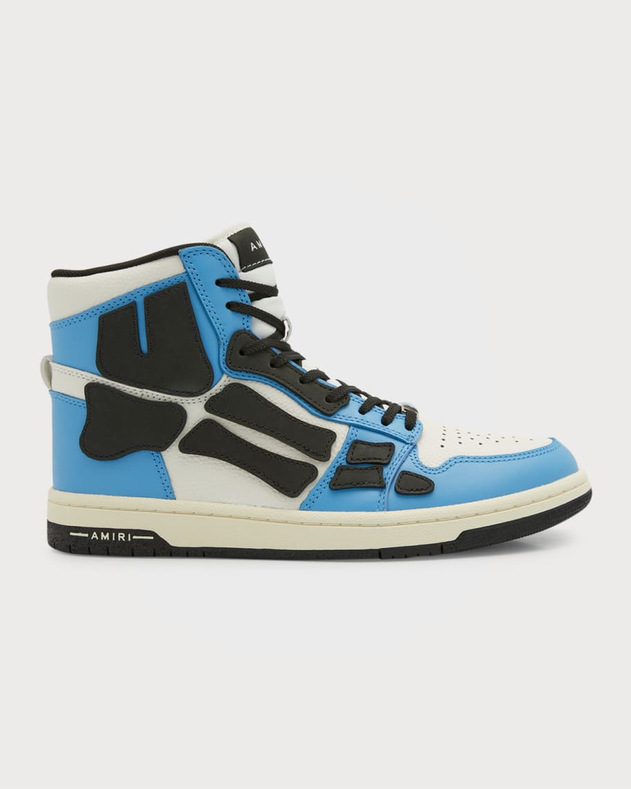 Amiri Men's Skel-Top Hi Leather Bones High-Top Sneakers | Neiman