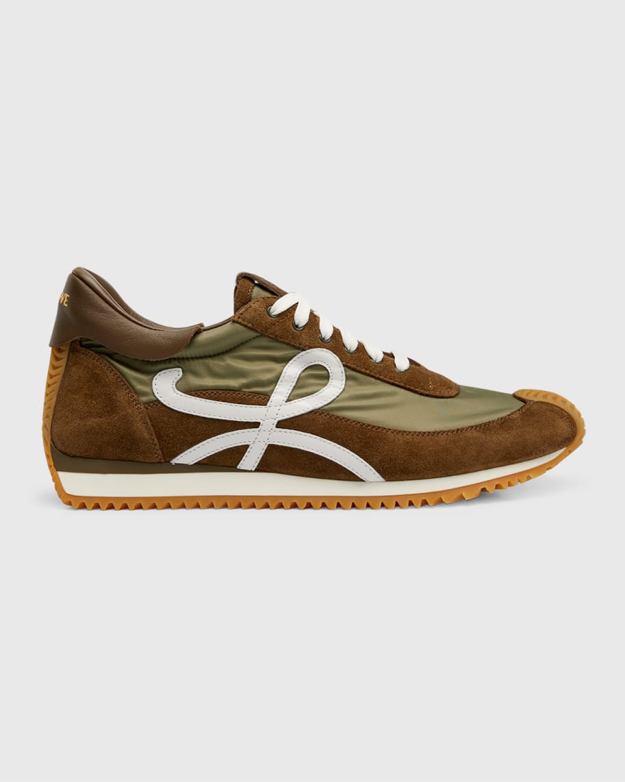 LOEWE ♦ 25SS Flow Runner 2.0 in nylon and suede Flow Runner 2.0 in nylon and suede Beige - LOEWE
