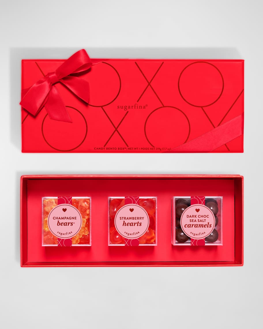 Sugarfina XOXO 3Piece Candy Valentine's Day Bento Box Neiman Marcus