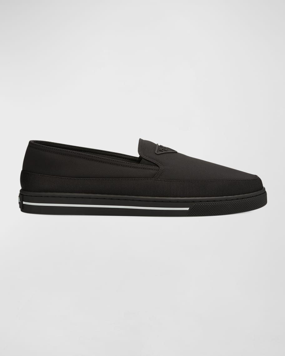 Prada mens slip on shoes online