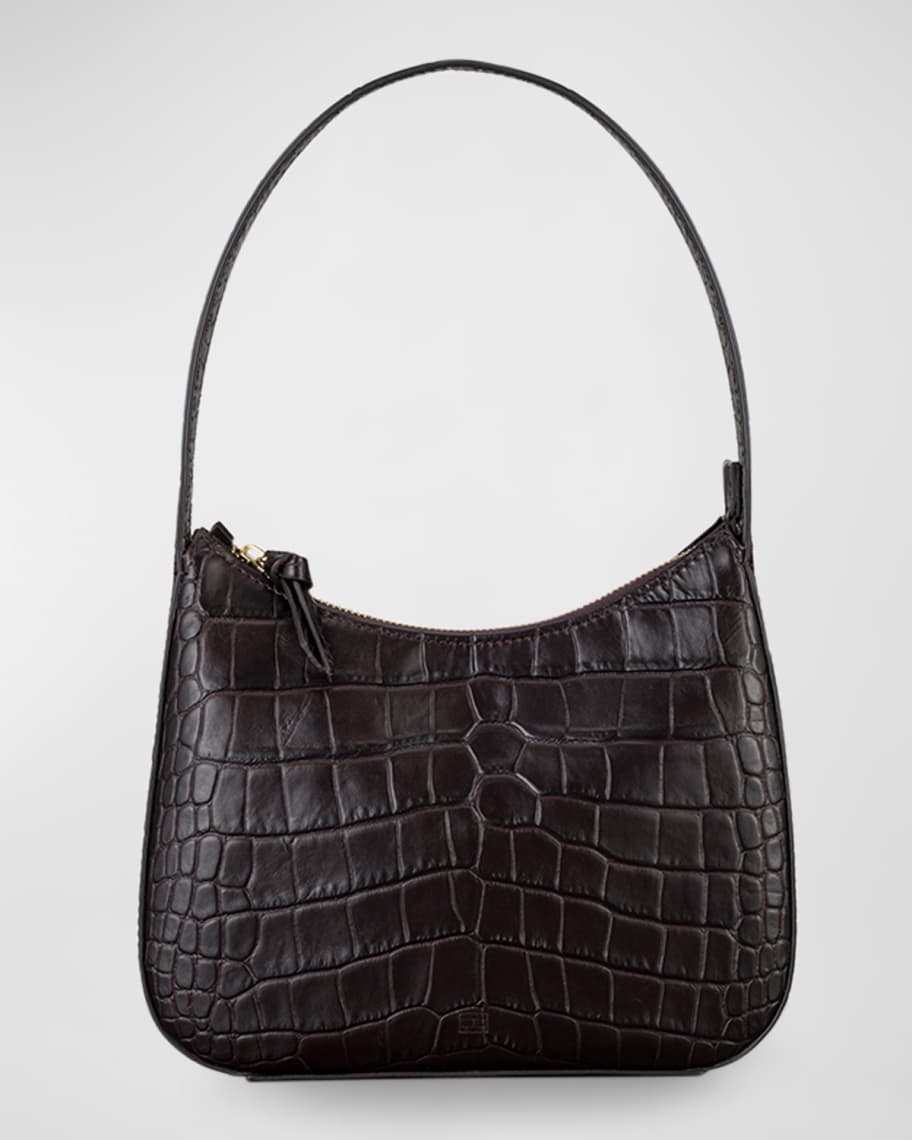 SHEIN, Bags, Black Patent Crocodile Style Handbag