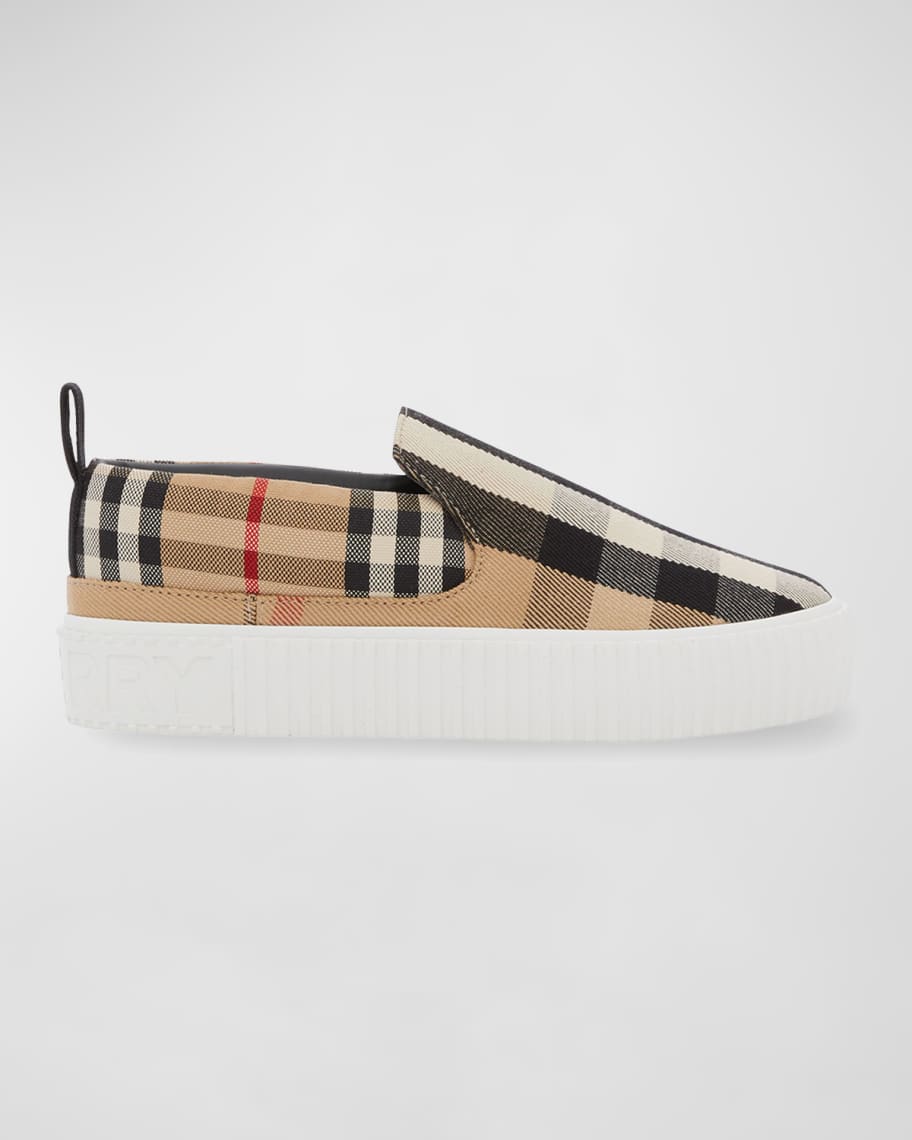 Stylish and Convenient: Burberry Kid Slip-On Sneakers