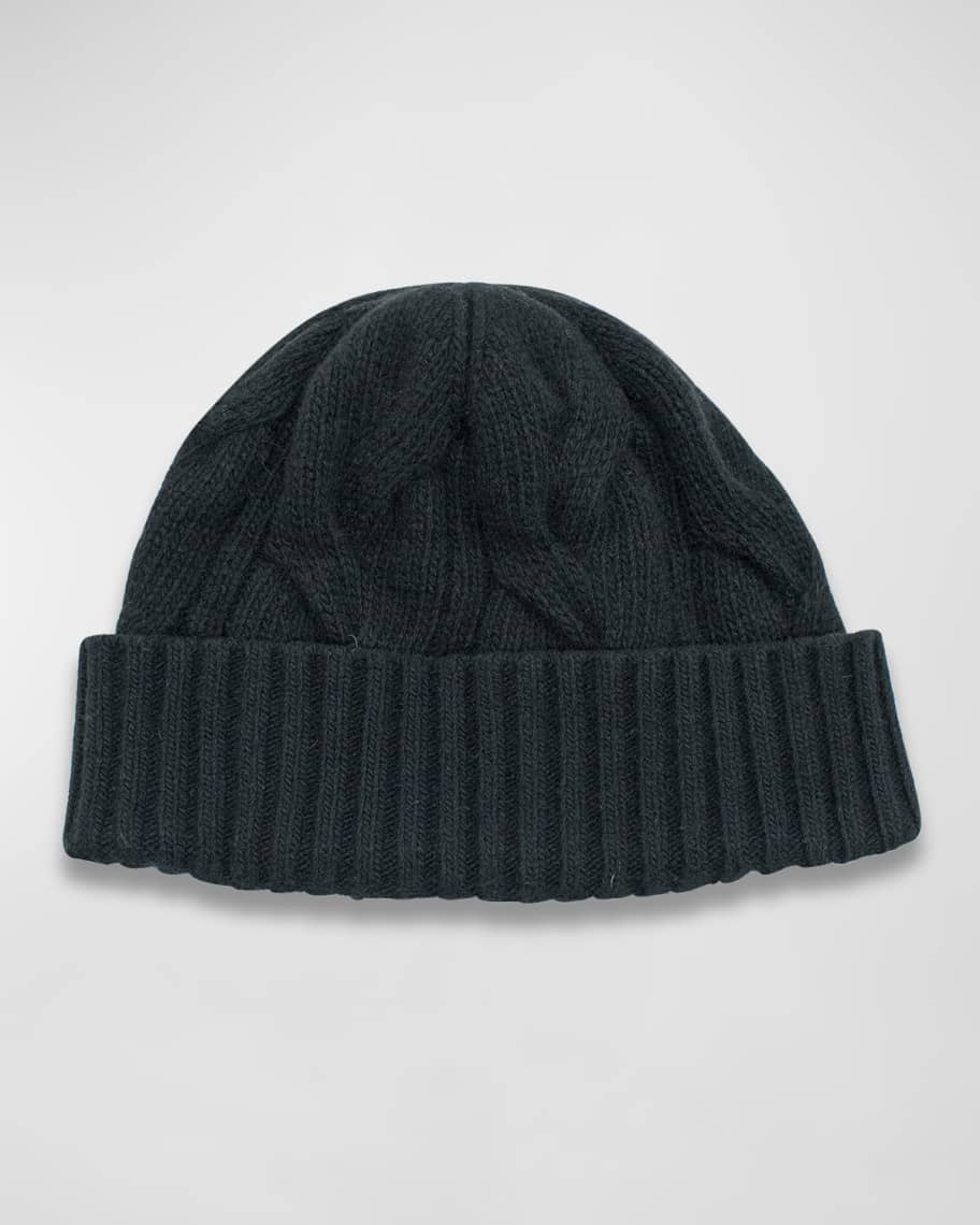 Portolano 100% Cashmere Cable Knit Beanie