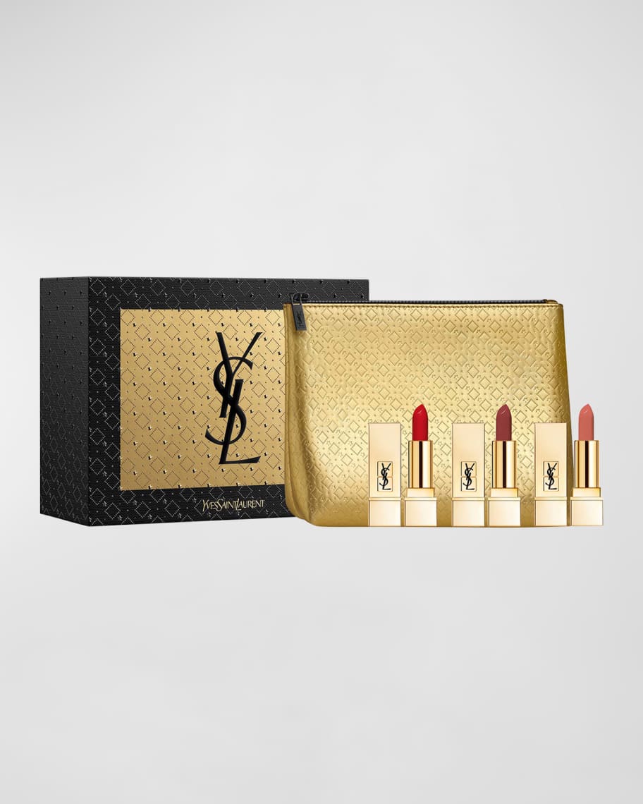 Shop Yves Saint Laurent Rouge Pur Couture Satin Lipstick 3-Piece