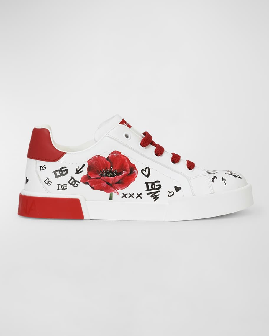 Baby Girls DG Logo Patch Low-Top Sneakers