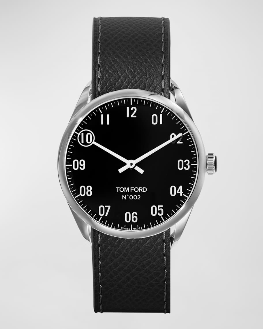 TOM FORD TIMEPIECES Men's Tom Ford 002 Automatic Leather Watch, 38mm |  Neiman Marcus