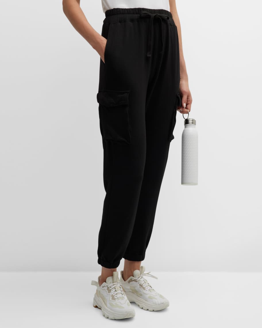 Monrow Supersoft Fleece Cargo Sweatpants | Neiman Marcus