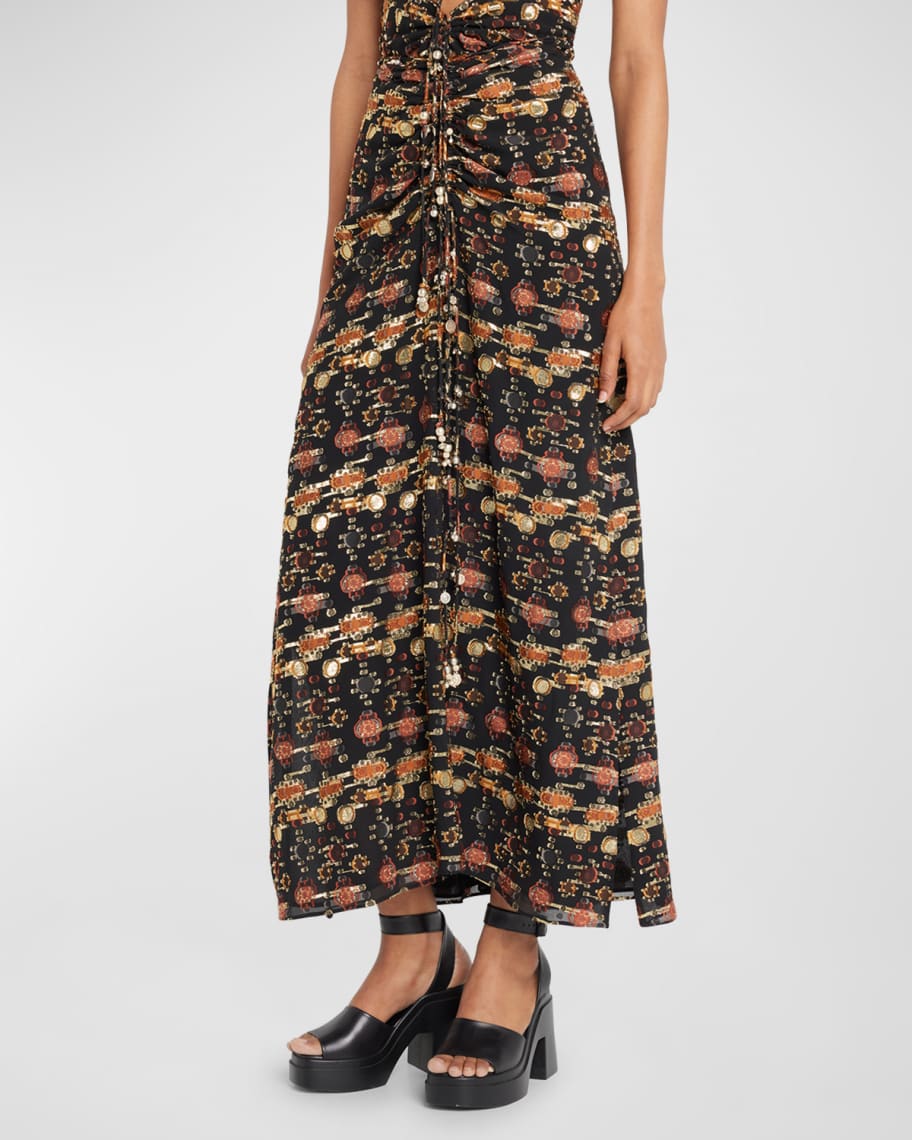Altuzarra Safia Jacquard Midi Skirt | Neiman Marcus
