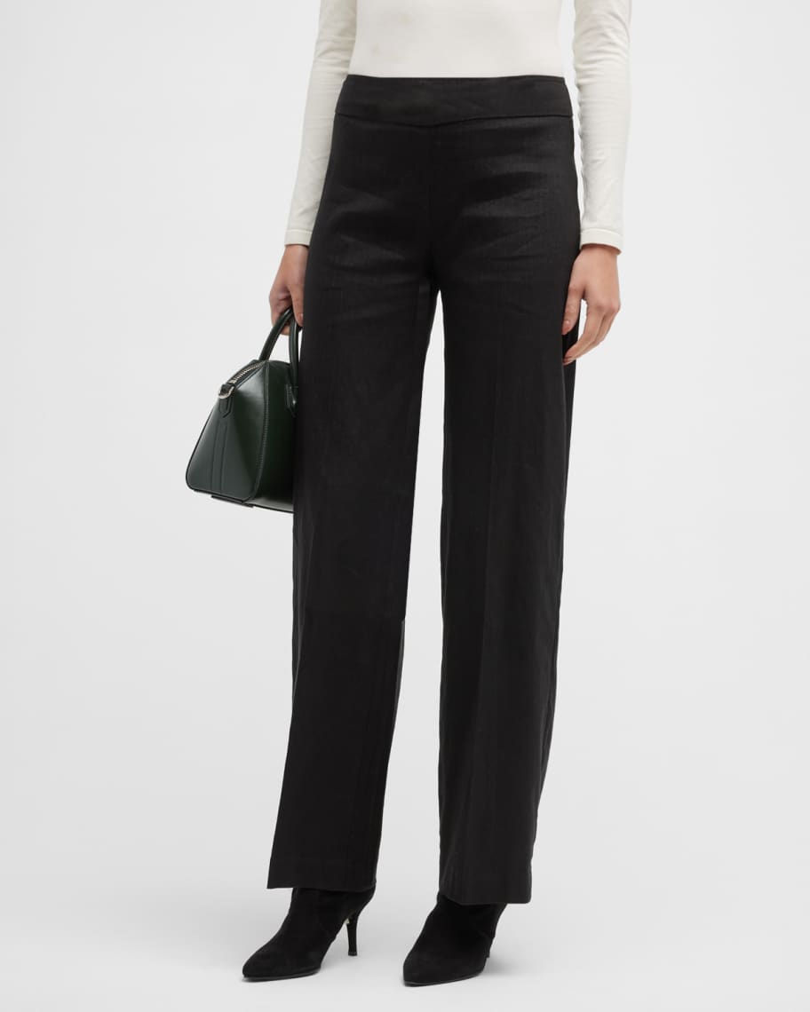Avenue Montaigne Blue Polyamide Casual Pants main image 0
