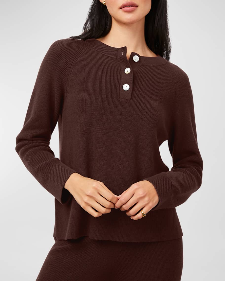 Rails Piper Cashmere Henley Sweater Neiman Marcus