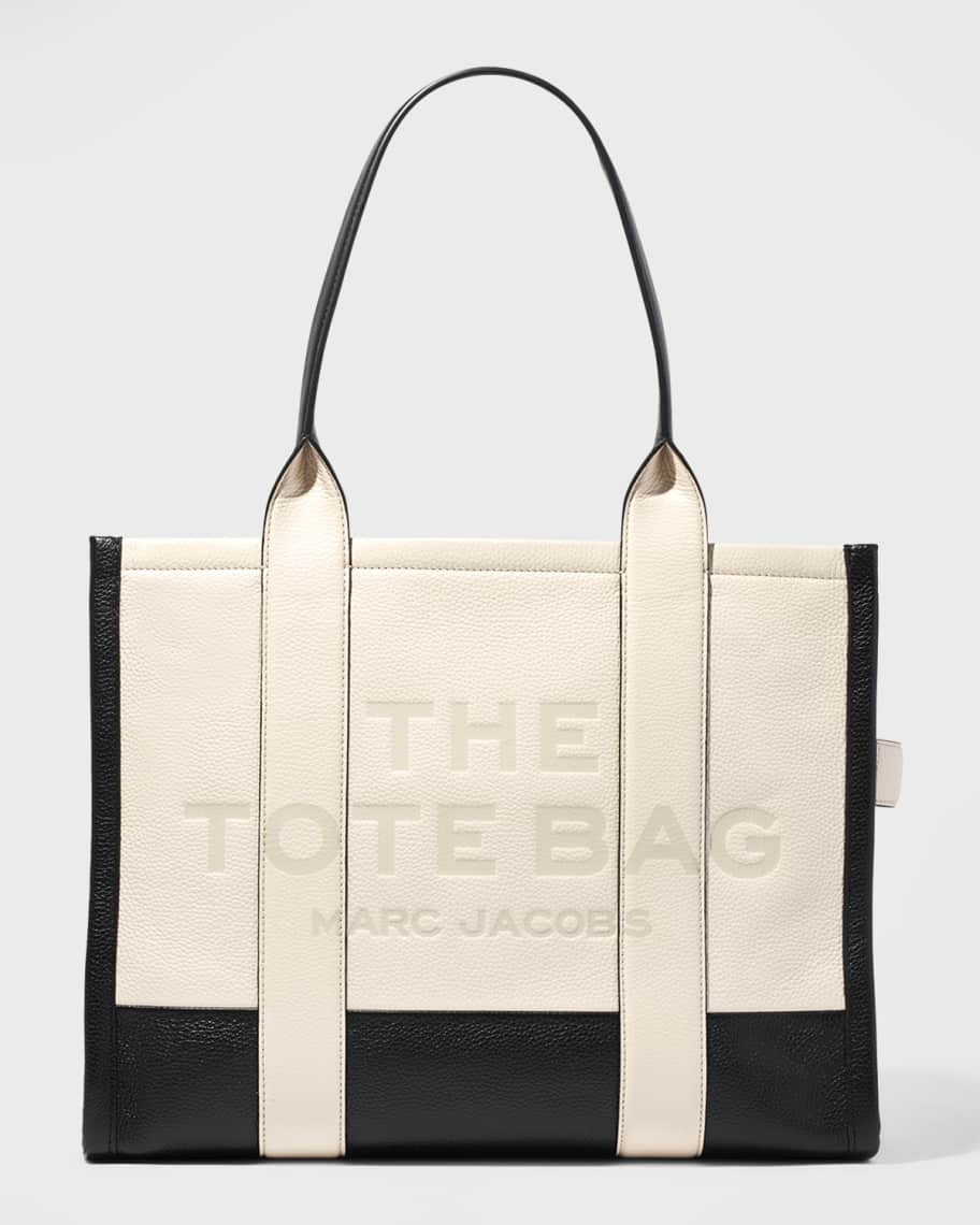 Marc Jacobs Black & Off-White 'The Colorblock Small' Tote