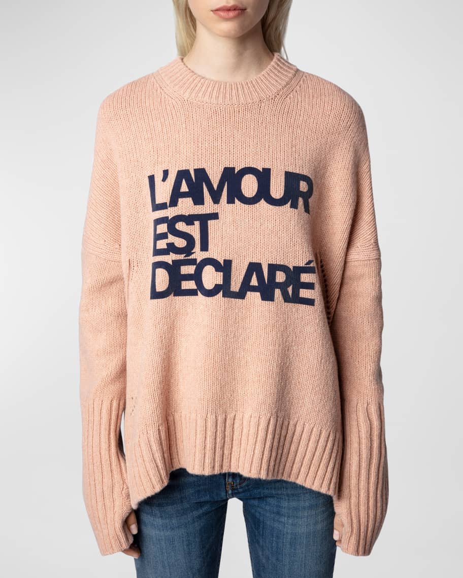 Zadig & Voltaire Malta Oversized Merino Wool Sweater