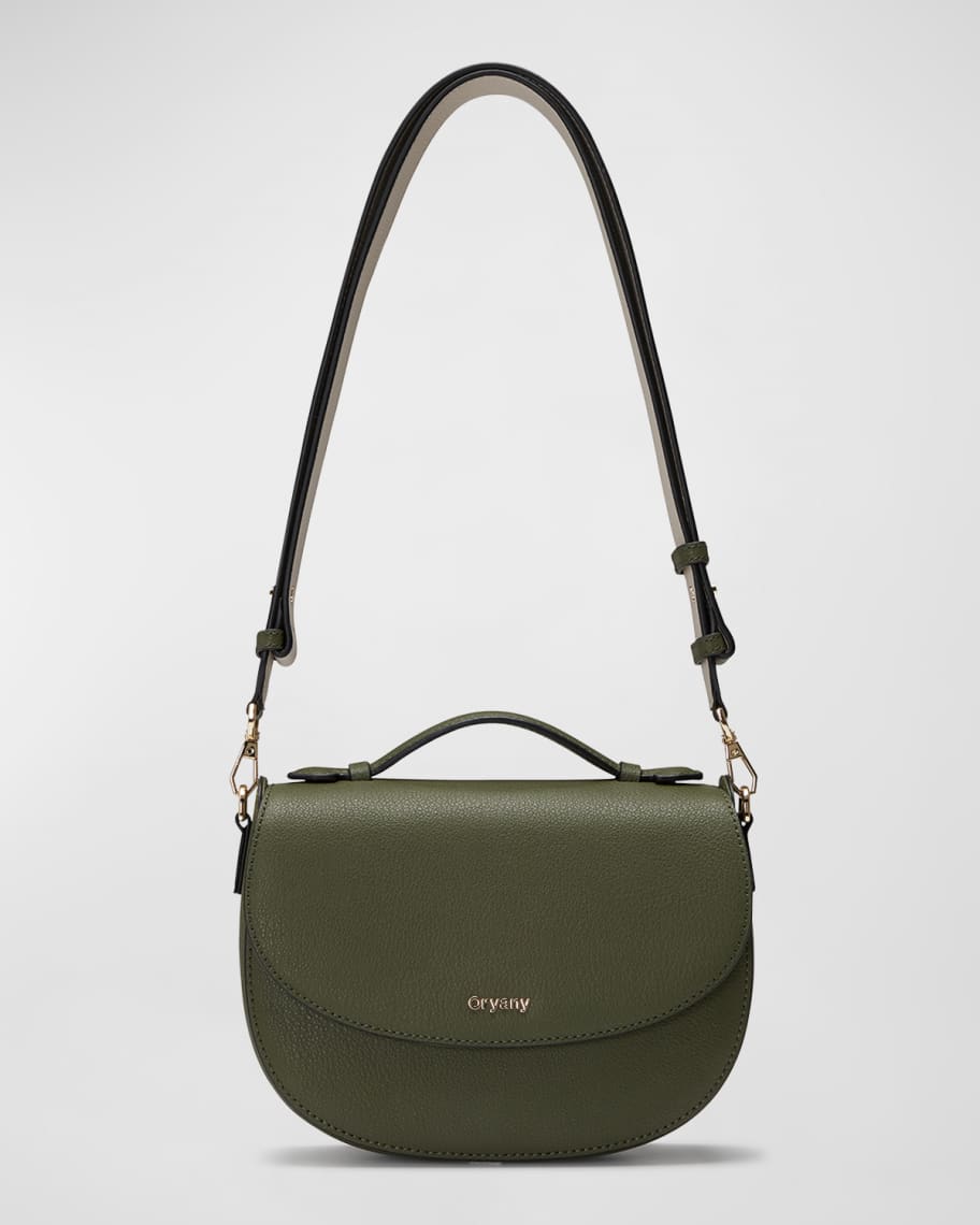 Oryany Betty Saddle Leather Shoulder Bag | Neiman Marcus
