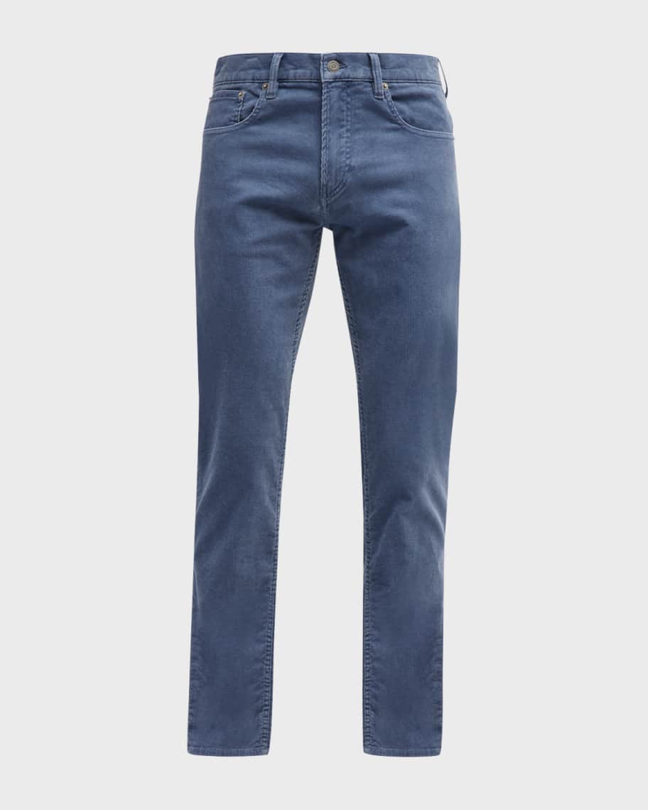 Image 2 of 6: Men's Slim-Straight 5-Pocket Corduroy Pants